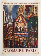 Affiche Marcel GROMAIRE Paris 1956 Exposition Galerie Louis Carré - Mourlot