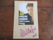CHRISTINE SCHAFER CHANTEUSE