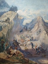 tableau ancien aquarelle