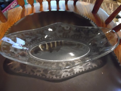Clear glass etched - clear,