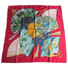 Écharpe HERMES Carre 90 Enchanting Breeze inutilisée