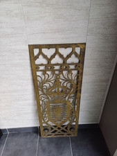  ANCIENNE GRILLE Architecture Château CHEMINEE Ou Autre EN LAITON  XIXe SIECLE 