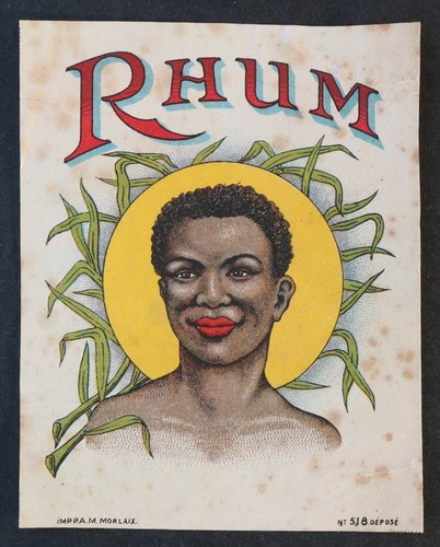 Ancienne étiquette rhum 518 - ancienne,