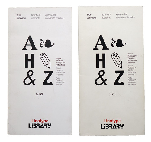 Linotype hell type overview - linotype-hell,