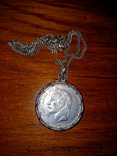 5 francs argent Napoléon 3 - 1867 A - monté en pendentif avec sa chaine argent