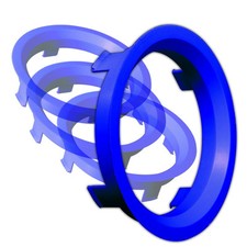 Lot de 4 bagues de centrage de