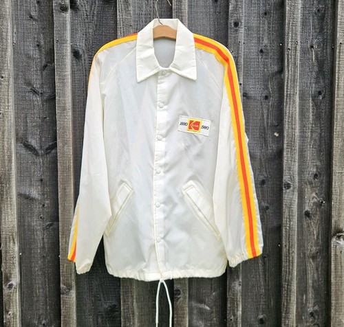 Vtg kodak windbreaker jacket - kodak,