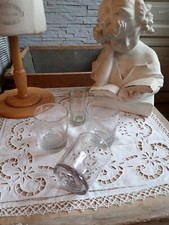 lot  verres de bistrot, à