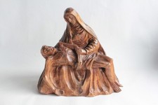 Sculpture bois Pieta Vierge de Piété (70649)