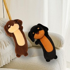 Peluche chien teckel, joli coussin compagnon, cadeau d'anniversaire,