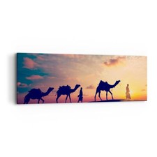 Impression sur Toile 90x30cm Tableaux Image Photo chameau caravane Decoration