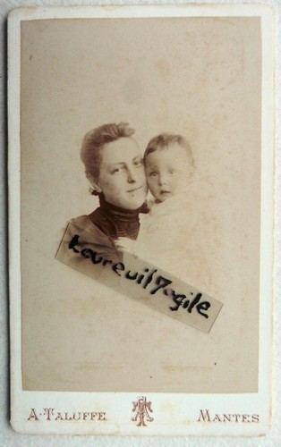 Cdv photo maternité mère - cdv,
