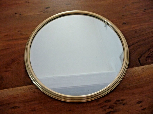 Plateau miroir vintage rond - vintage,