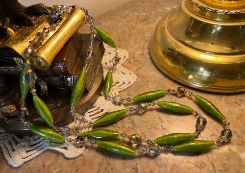 Collier ancien rangs perles - ancien,