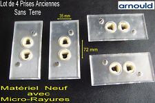 ARNOULD Europa,Lot 4 Prises Vintage,Ancien sans Terre,35 x 72 mm (Micro-Rayures)