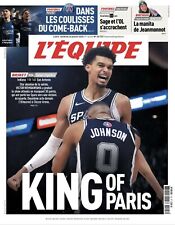 L'Equipe du 24 Janvier 2025: WEMBANYAMA KING OF PARIS GAME 2025 NBA