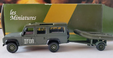 solido 52 - Land Rover 4x4 defender avec remorque Zodiac Ifor