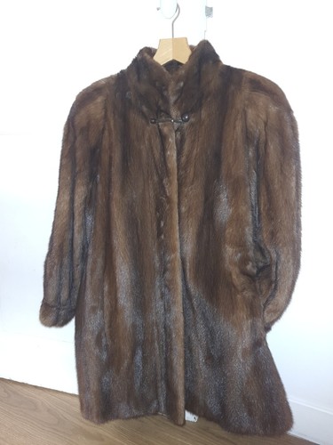 Manteau fourrure vison sauvage - fourrure,