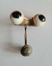 Yeux dormeurs de poupées anciennes en verre - Sulfure - Couleur noire (N2)