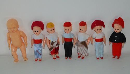 Lot mini poupée et - lot, de