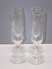 -4 FLUTES CHAMPAGNE ESTAMPILLE CRISTAL ST LOUIS Mod. AURORE UNIS TABLE FETES  D