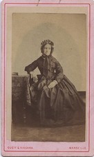 Gueit & Viacara Marseille France Photographe Primitif Cdv Vintage albumine