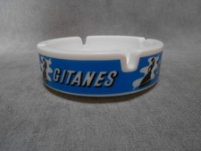 Cendrier publicitaire Vintage verre opaline cigarettes GITANES