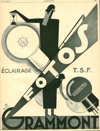 Publicité ancienne f - t, s