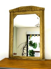 Miroir art nouveau en bois