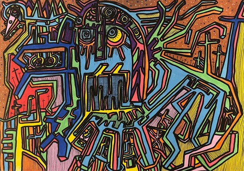 Pastor dessin original art - dessin,
