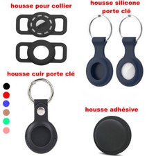 Coque Housse AirTag Tracker Protection Etui Porte Clé Clef Collier Chien Chat