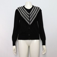 CHANEL Gilet en tricot à col