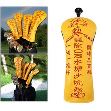 Portable Golf Club Capuchon Conducteur Fairway Bois Hybride PU Cuir Tête Couvre