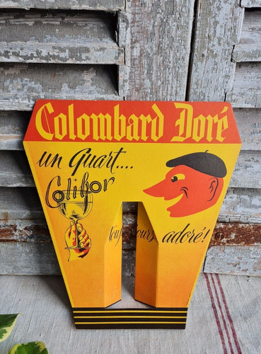 Ancien carton publicitaire vin - carton,