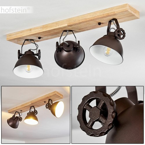 Plafonnier lustre bois - lustre,