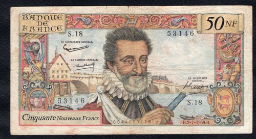 Nouveaux francs henri iv - nouveaux,