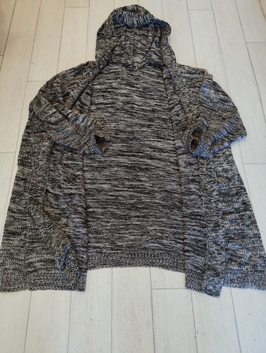 Gilet long maille chinée - gilet, en