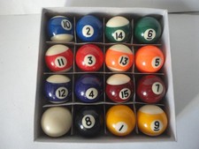 Lot de boules de billard en