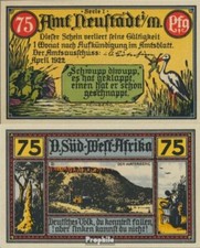 billets neustadt 1922 Notgeld: 961.1 image 3 allemand-sud-ouest de l'afrique uti