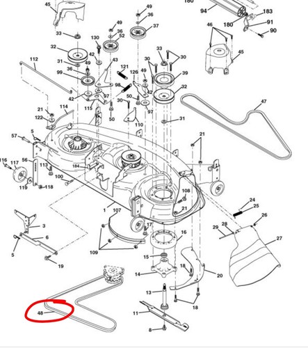 Husqvarna 122cm principal pont - 122cm,