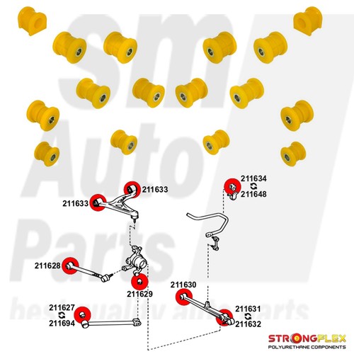 Silent blocs suspension - blocs,