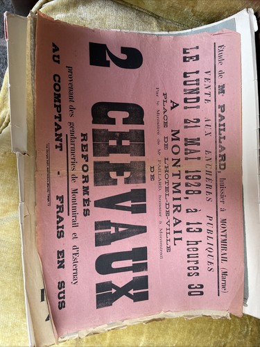 Ancienne affiche publication - ancienne,