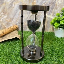 Minuterie sablier laiton 7" -