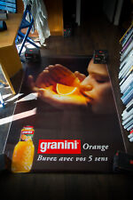 GRANINI FRUIT KISSES A Large French Vintage Drink Poster Original