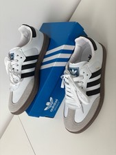 Baskets sneakers Adidas Samba 0G blanc noir beige 37 37.5 38 neufs
