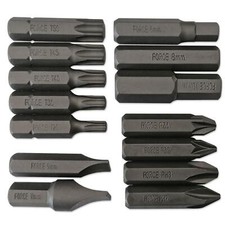 14 EMBOUTS TORX T25 T30 T40 T45 T50, PLATS, PH, PZ TOURNEVIS FRAPPER