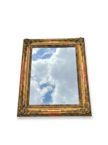 Miroir ancien cadre doré - , stuc