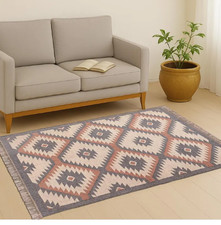 Tapis en laine kilim coureur