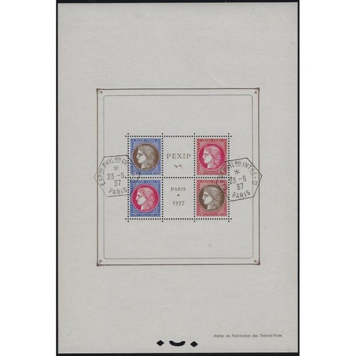 Bloc feuillet timbres 3 - feuillet, de