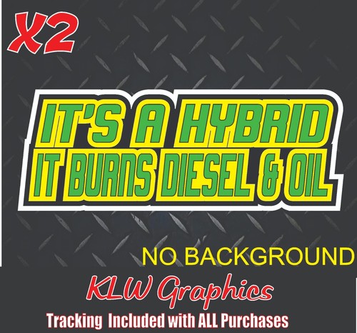 Hybrid burns decal sticker - hybrid,